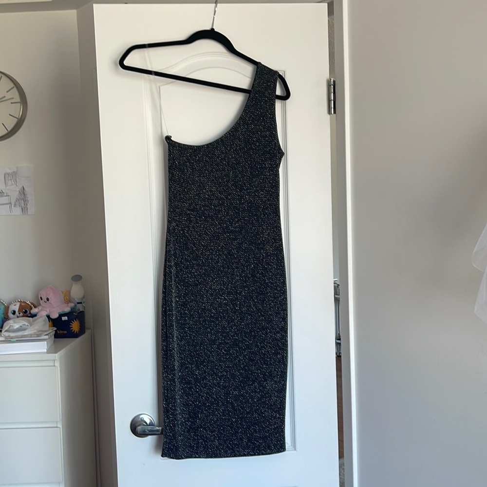 Shimmer One Shoulder Dress